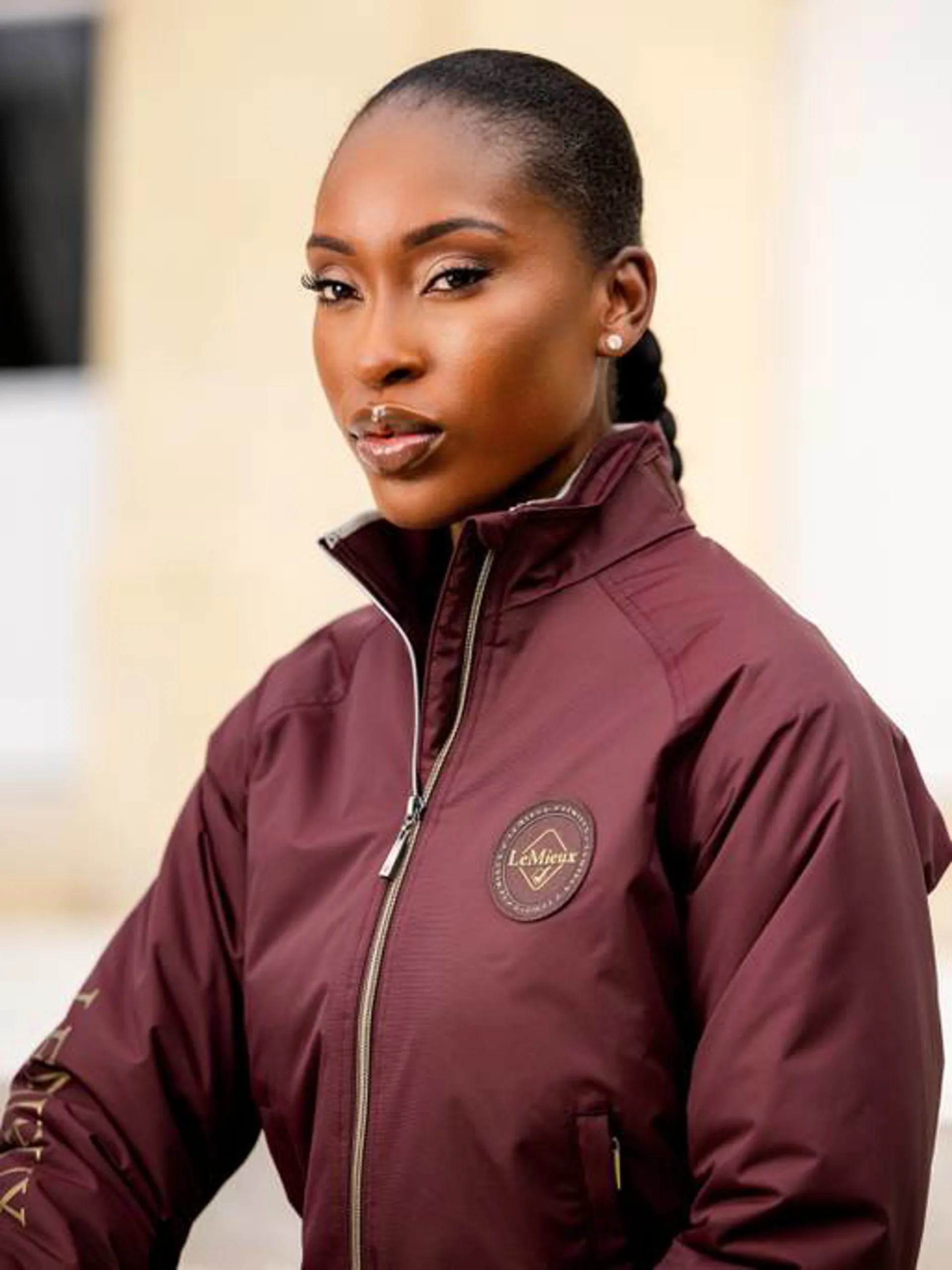 LeMieux Elite Crew Jacket Ladies in Burgundy