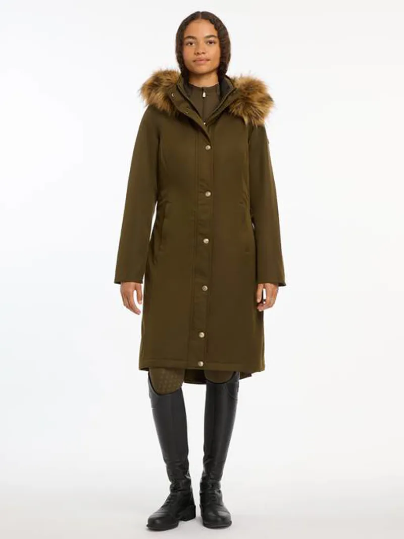 LeMieux Anya Waterproof Riding Coat Ladies in Alpine-1