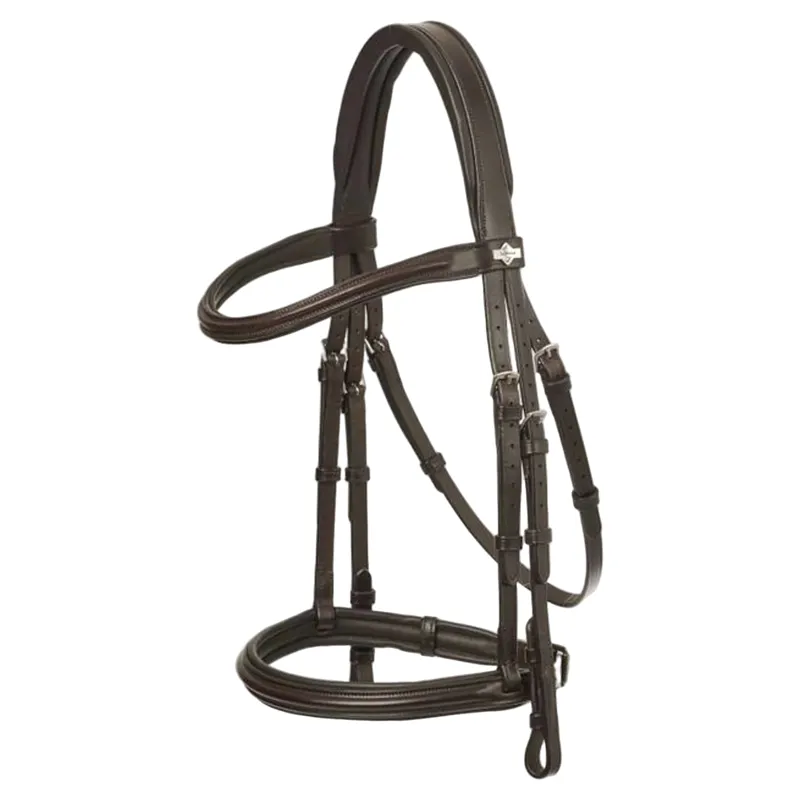 LeMieux Arika Cavesson Bridle - Brown and Silver