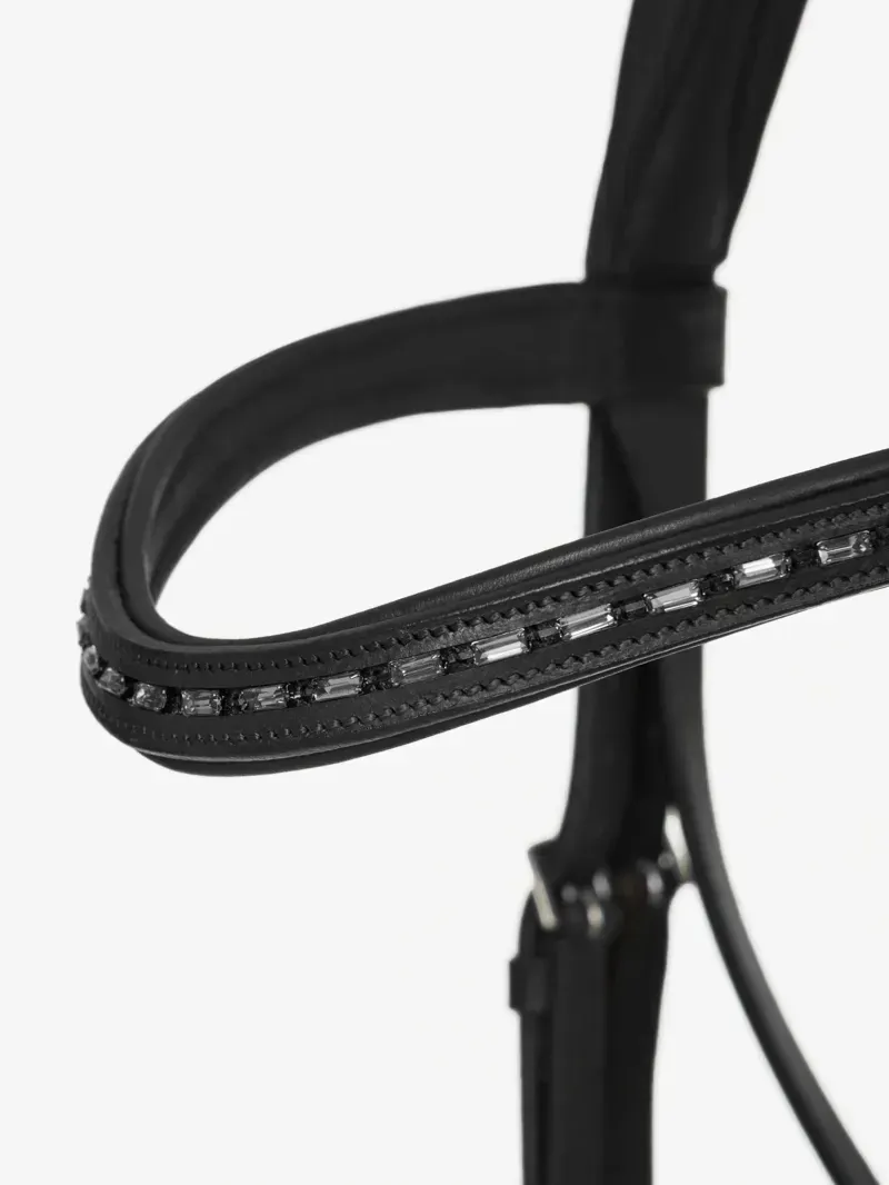 LeMieux Arika Dressage Bridle in Black and Silver-3