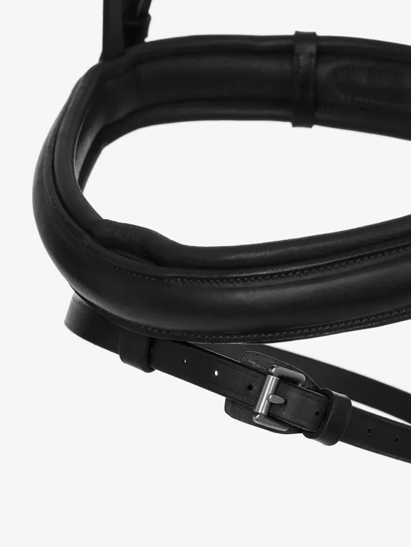 LeMieux Arika Dressage Bridle in Black and Silver-3