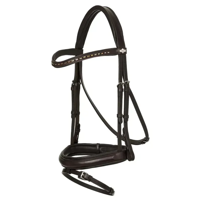 LeMieux Arika Dressage Bridle in Brown and Silver