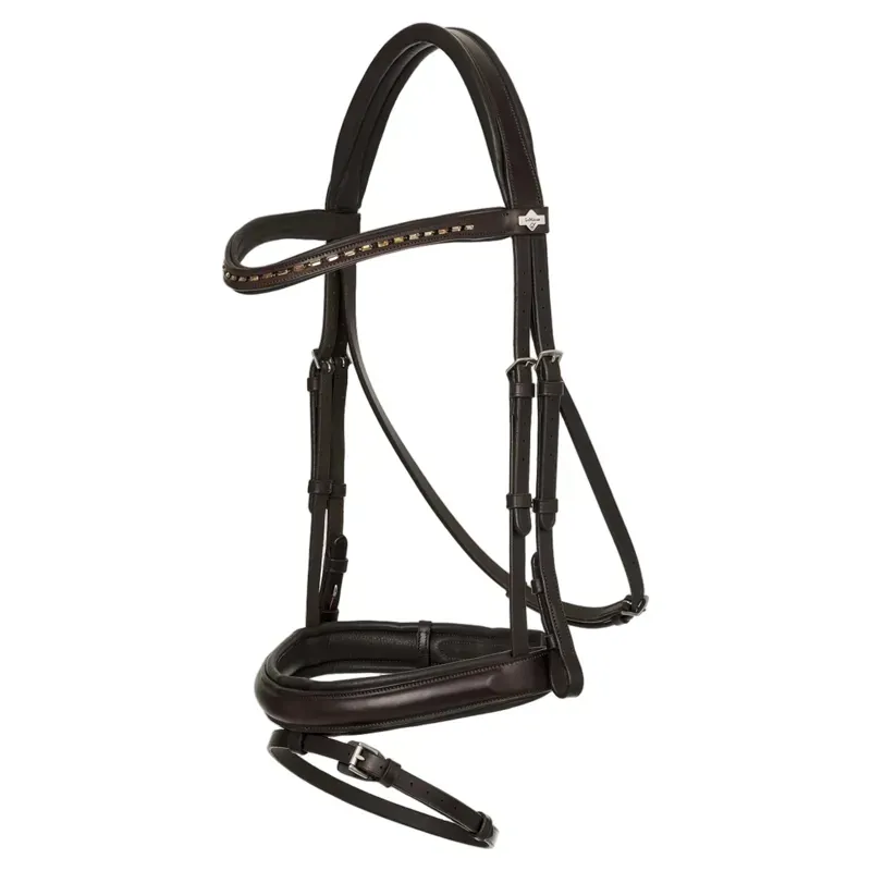 LeMieux Arika Dressage Bridle in Brown and Silver