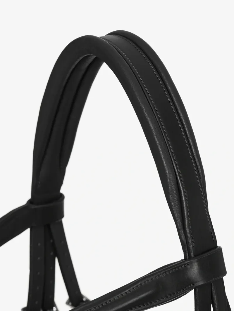 LeMieux Arika Flash Bridle - Black and Silver-5