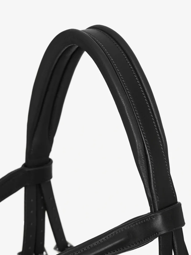 LeMieux Arika Flash Bridle - Black and Silver-4