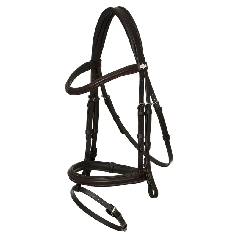 LeMieux Arika Flash Bridle - Brown and Silver