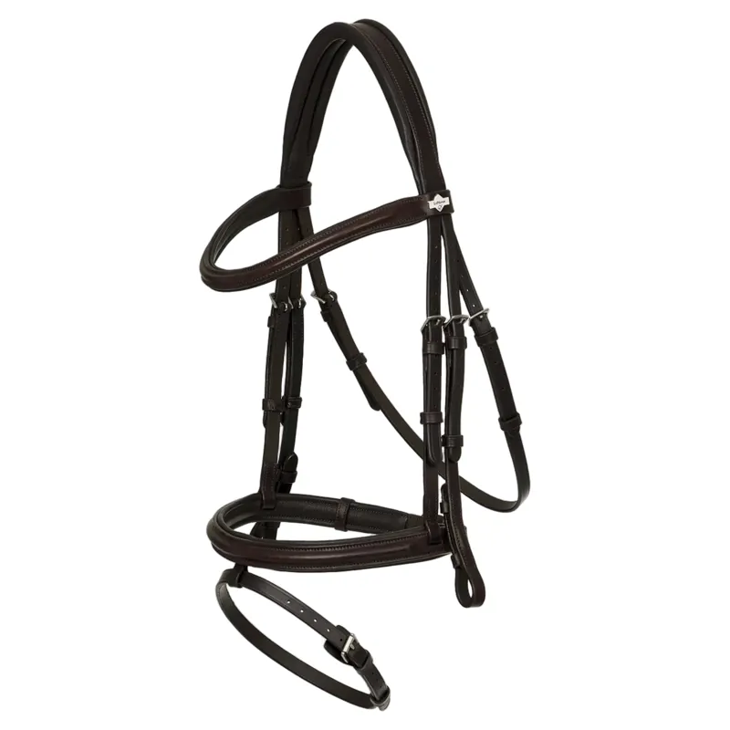 LeMieux Arika Flash Bridle - Brown and Silver