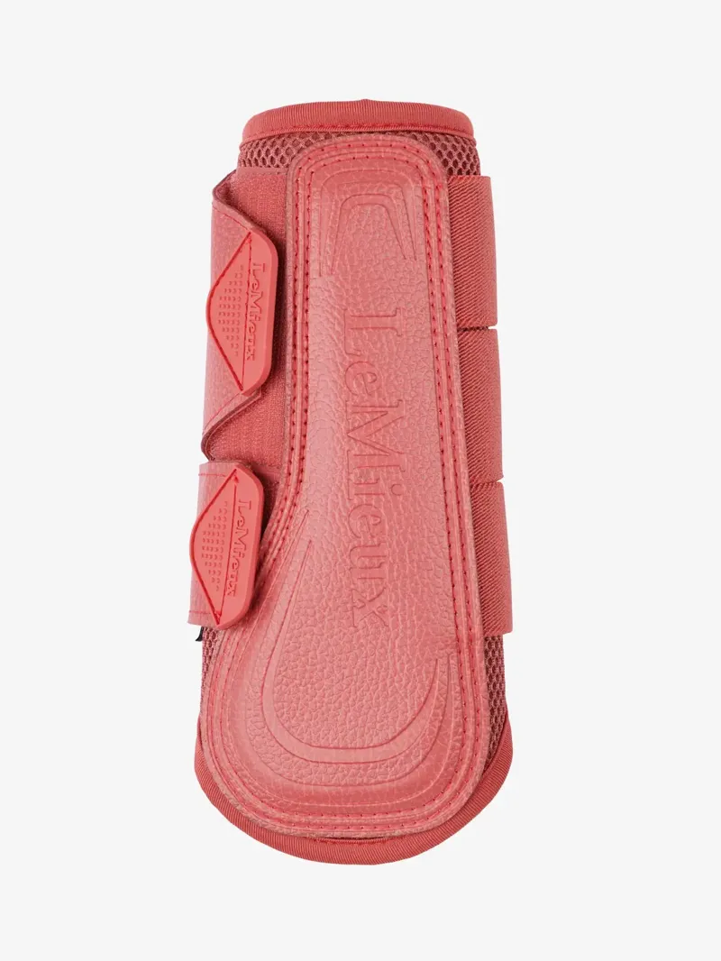 LeMieux Arika Mesh Brushing Boots in Cranberry