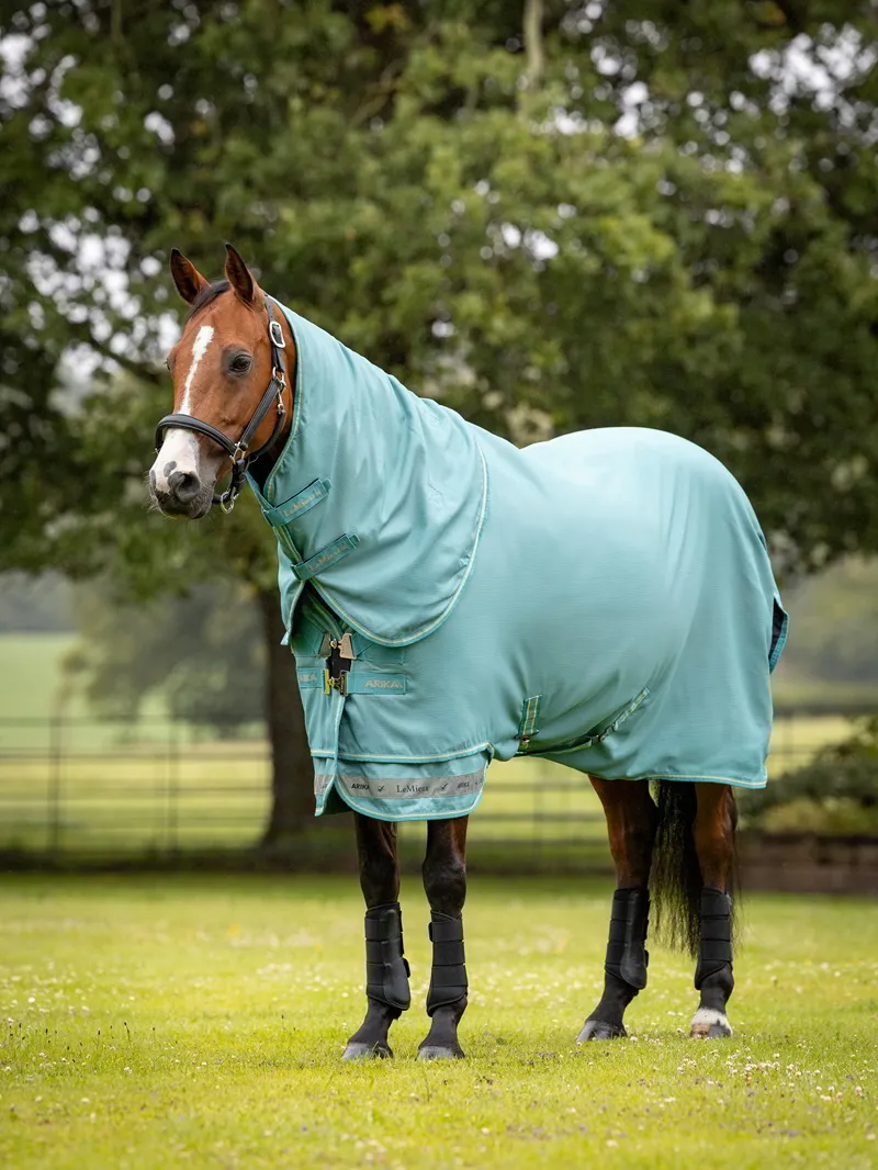 LeMieux Arika Ripstop 50g Turnout Rug in Lagoon-2
