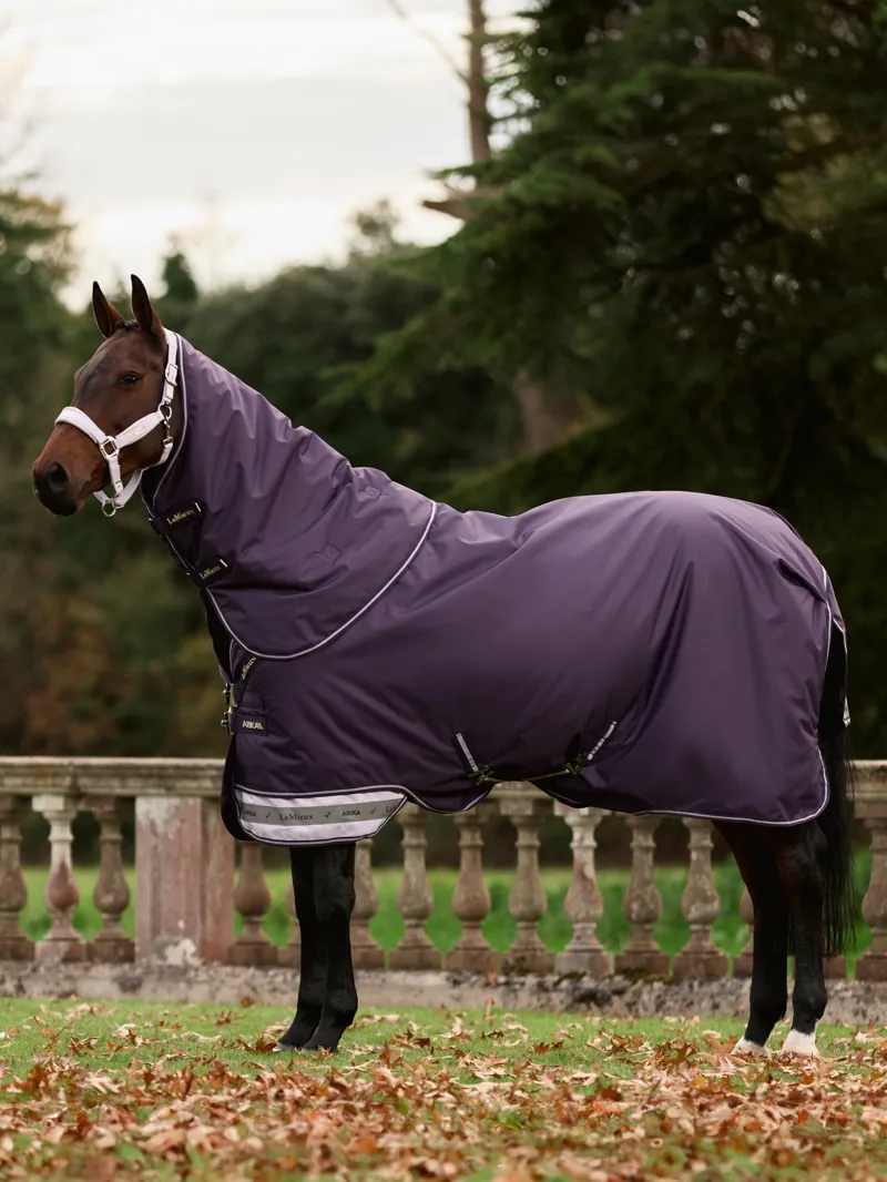 LeMieux Arika Ripstop Turnout Rug 0g in Juniper-3