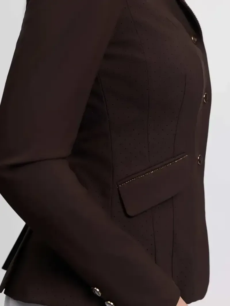 LeMieux Brilliance Diana Show Jacket Ladies in Espresso-2