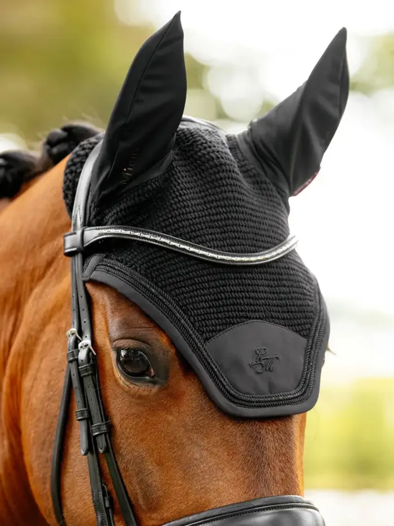 LeMieux Brilliance Fly Hood in Black-1