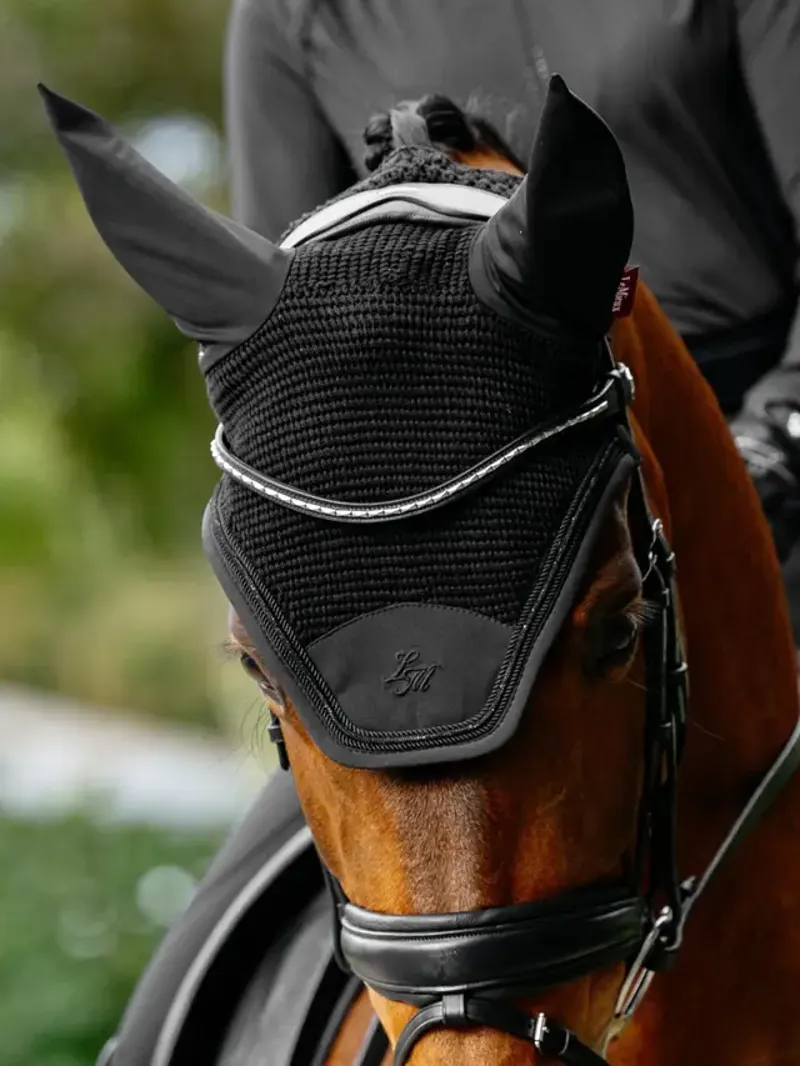 LeMieux Brilliance Fly Hood in Black-2