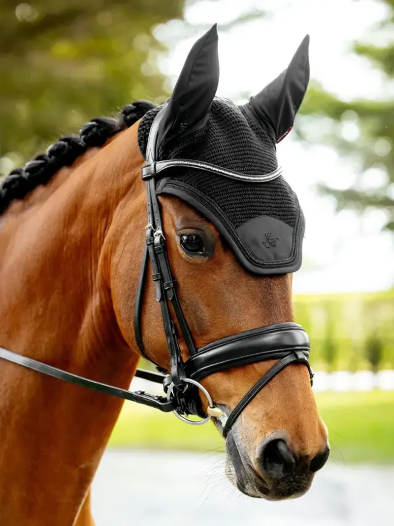 LeMieux Brilliance Fly Hood in Black-3