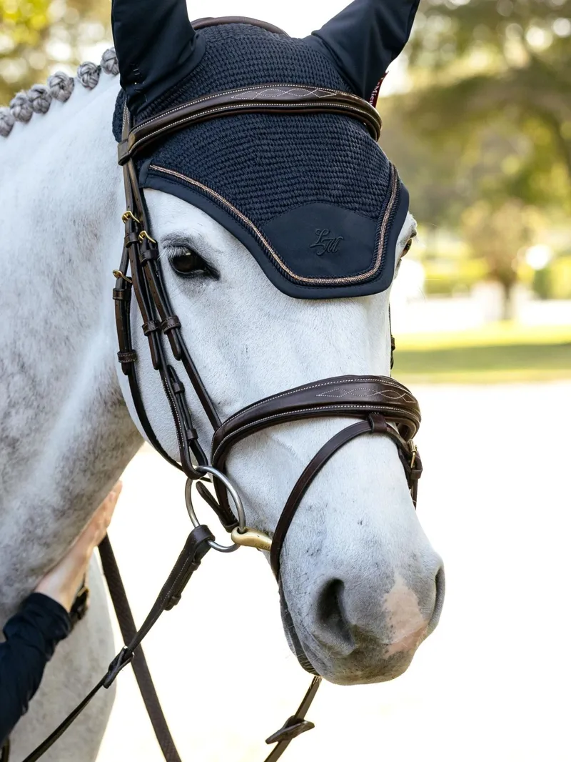 LeMieux Brilliance Fly Hood in Navy-2