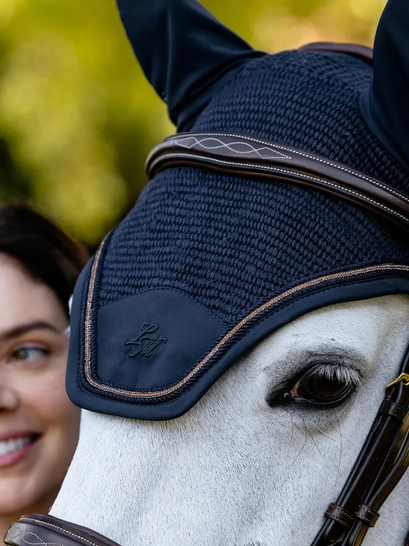 LeMieux Brilliance Fly Hood in Navy-3
