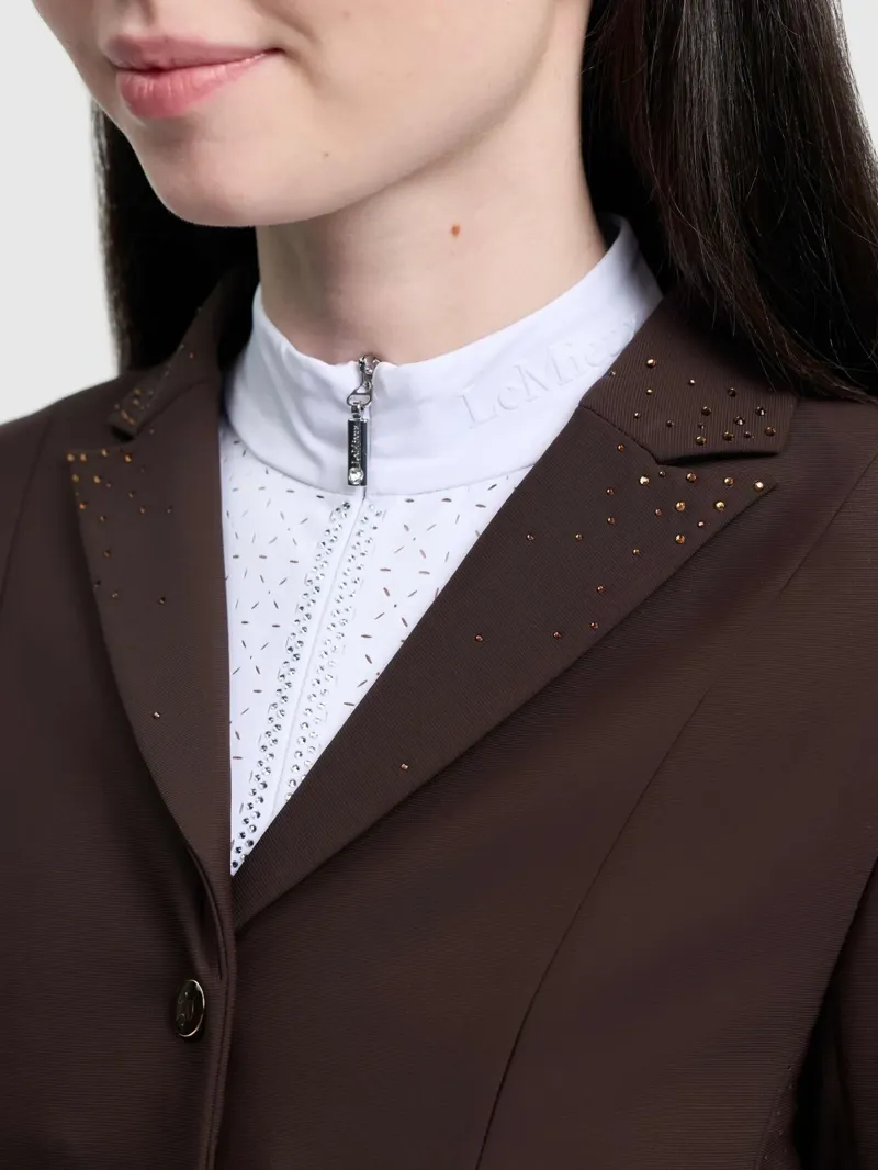 LeMieux Brilliance Junior Pro Show Jacket in Espresso-4