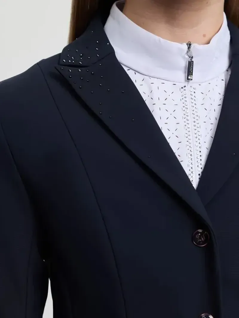 LeMieux Brilliance Junior Pro Show Jacket in Navy-3