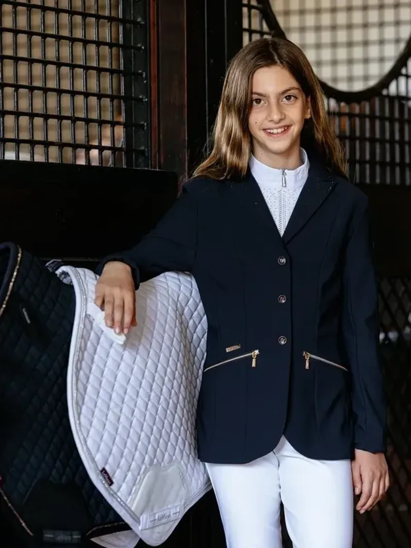 LeMieux Brilliance Junior Pro Show Jacket in Navy-4