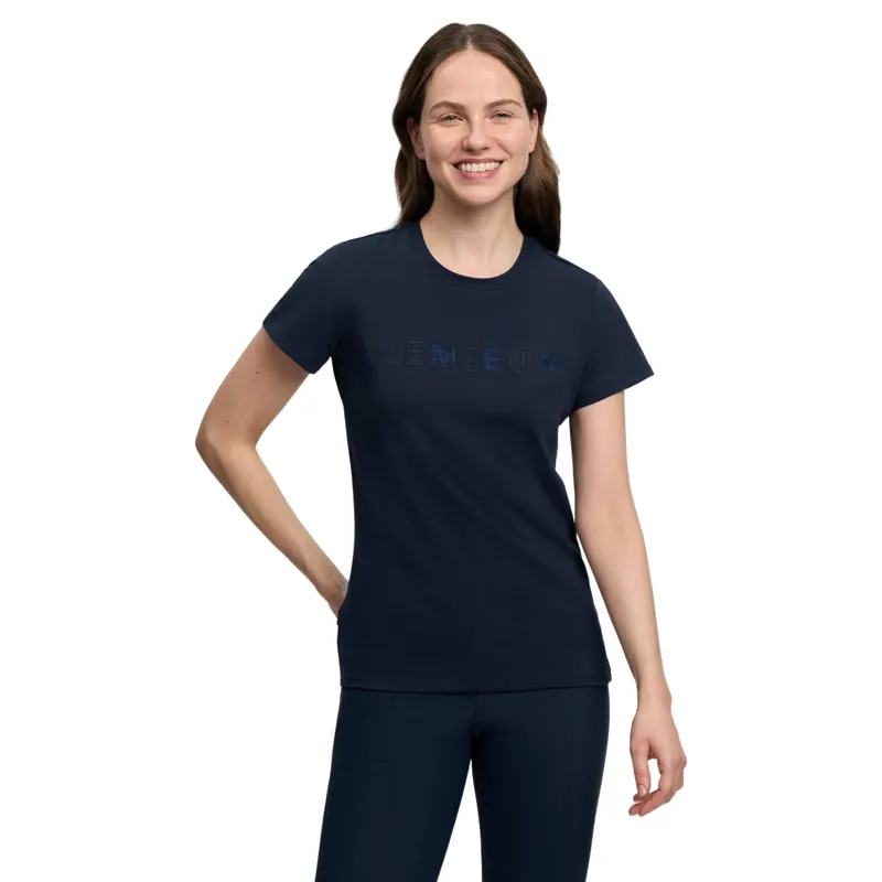 LeMieux Brilliance T-Shirt Ladies in Navy
