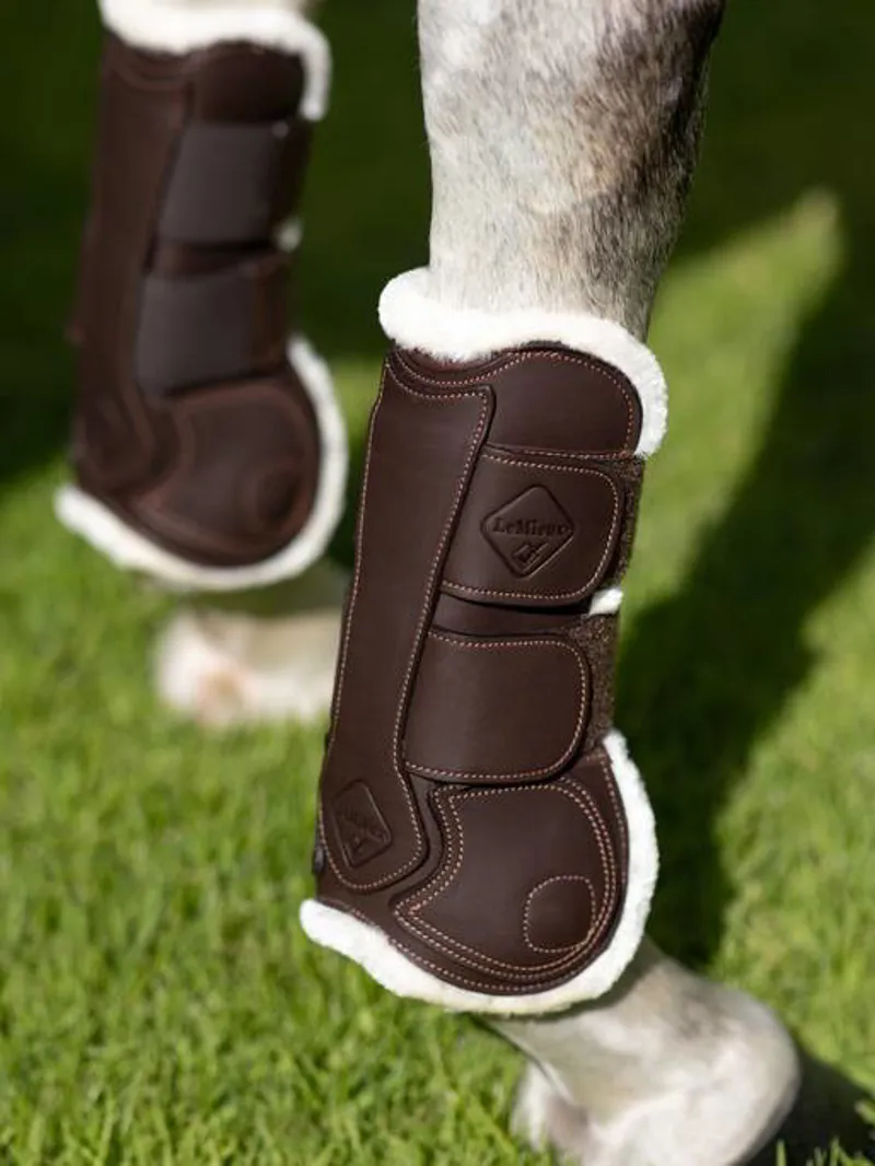 LeMieux Capella Comfort Tendon Boots in Brown-5