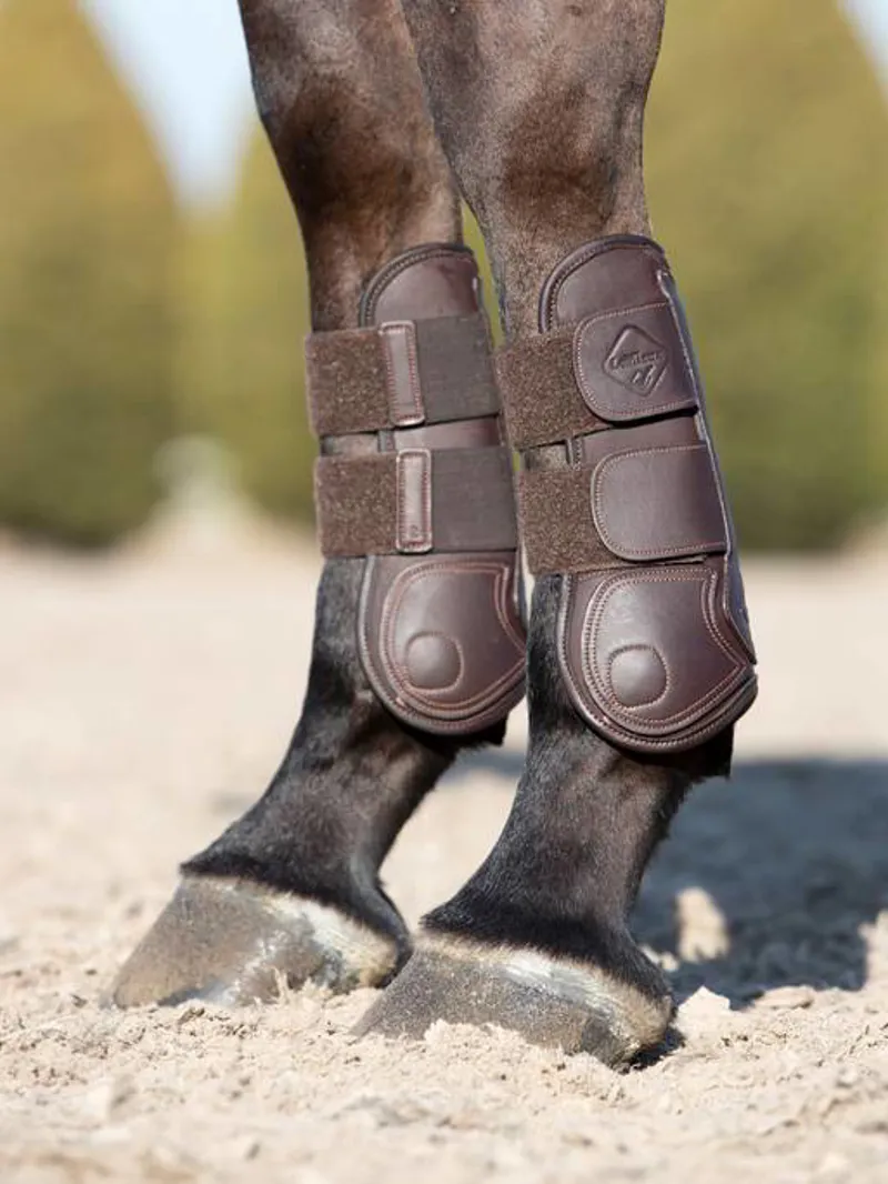 LeMieux Capella Tendon Boots in Brown-4