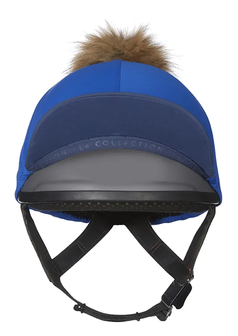LeMieux Classique Pom Hat Silk in Benetton Blue