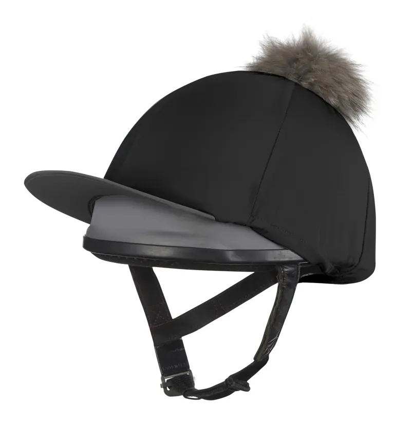 LeMieux Classique Pom Hat Silk in Black-1
