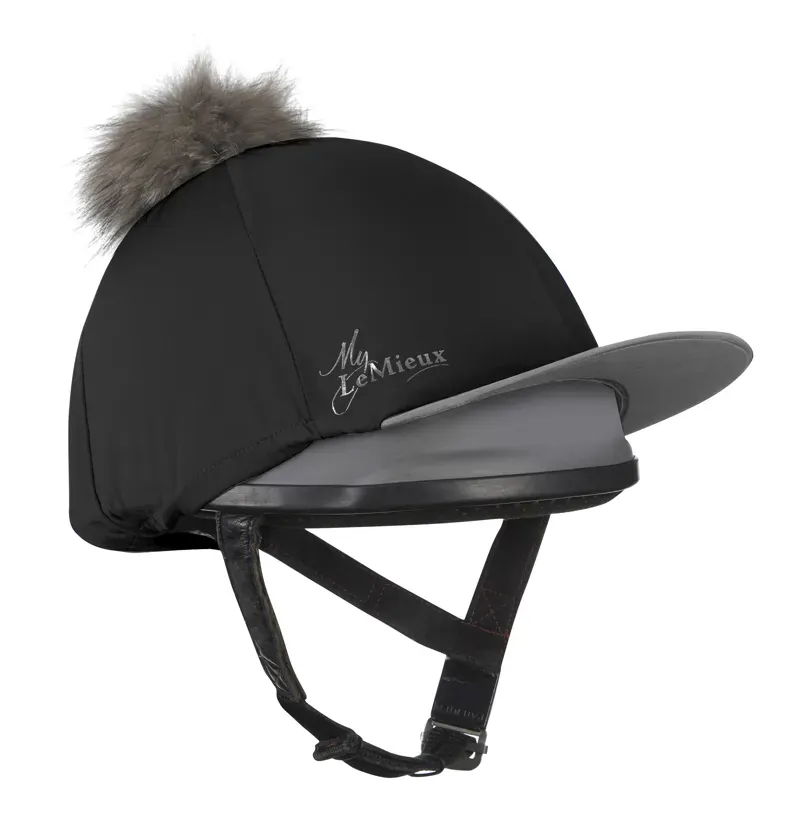 LeMieux Classique Pom Hat Silk in Black-2