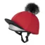 LeMieux Classique Pom Hat Silk in Chilli Red