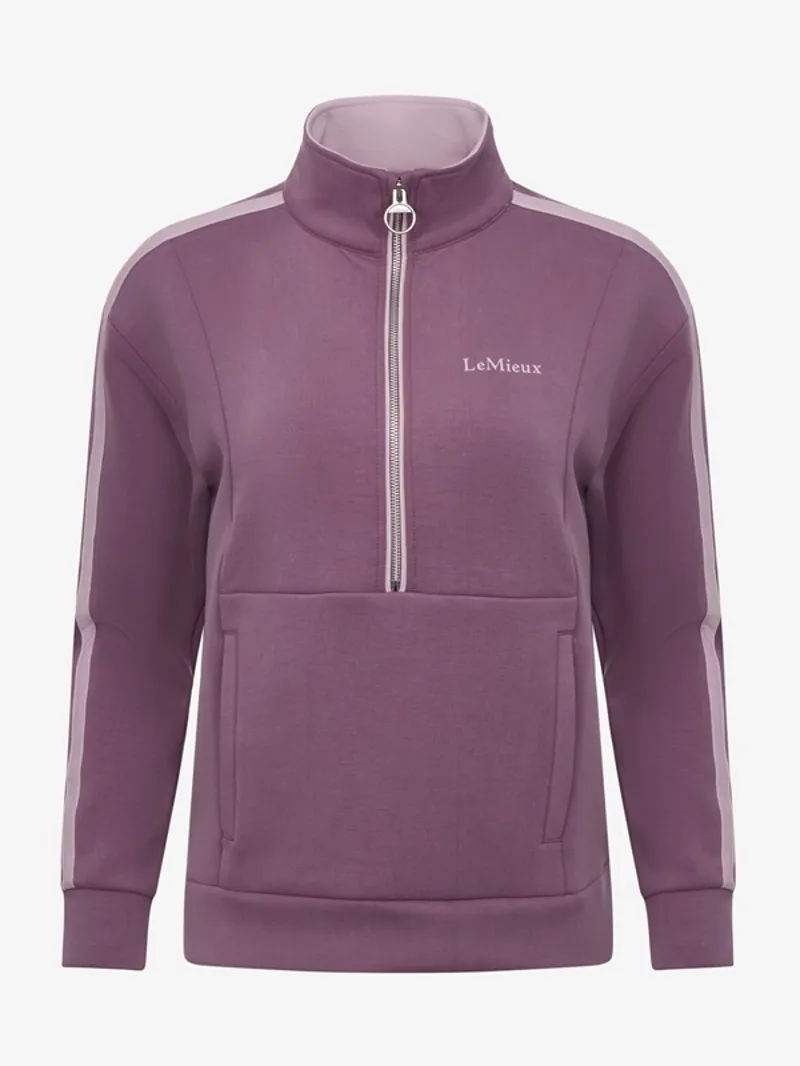 LeMieux Connie Half Zip Sweat Ladies in Mallow