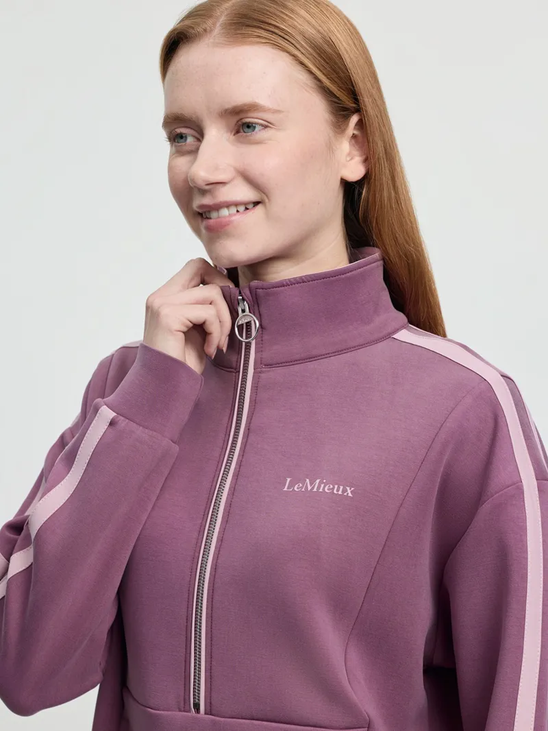 LeMieux Connie Half Zip Sweat Ladies in Mallow-3