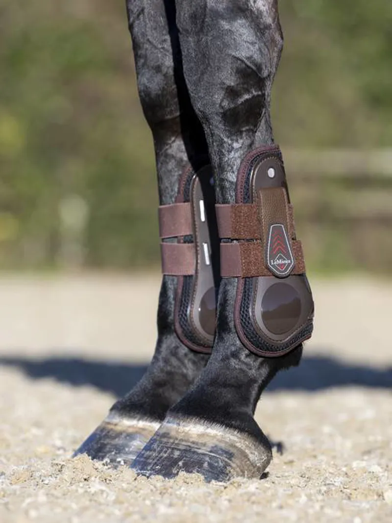 LeMieux Derby ProJump Tendon Boot in Brown-3