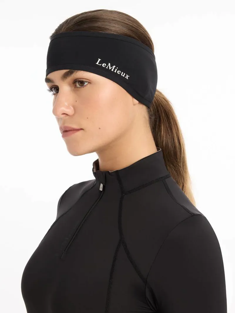 LeMieux Ear Warmer Headband in Black-1