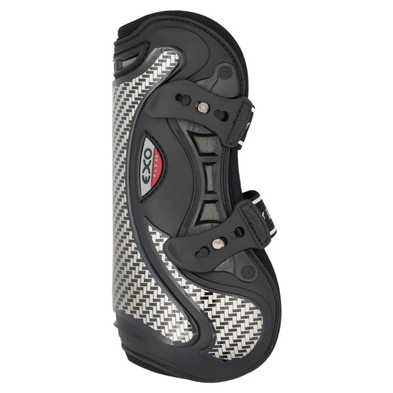LeMieux Exo-Flex Tendon Boot - Black and Silver