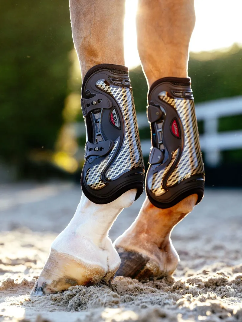 LeMieux Exo-Flex Tendon Boot in Black and Gold-5