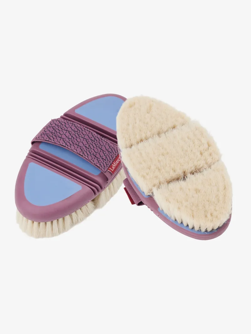 LeMieux Flexi Goat Body Brush in Powder Blue