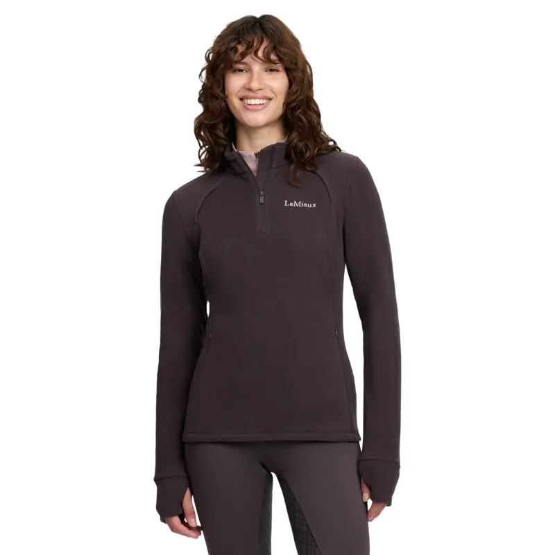 LeMieux Frances Quarter Zip Fleece Ladies in Cocoa