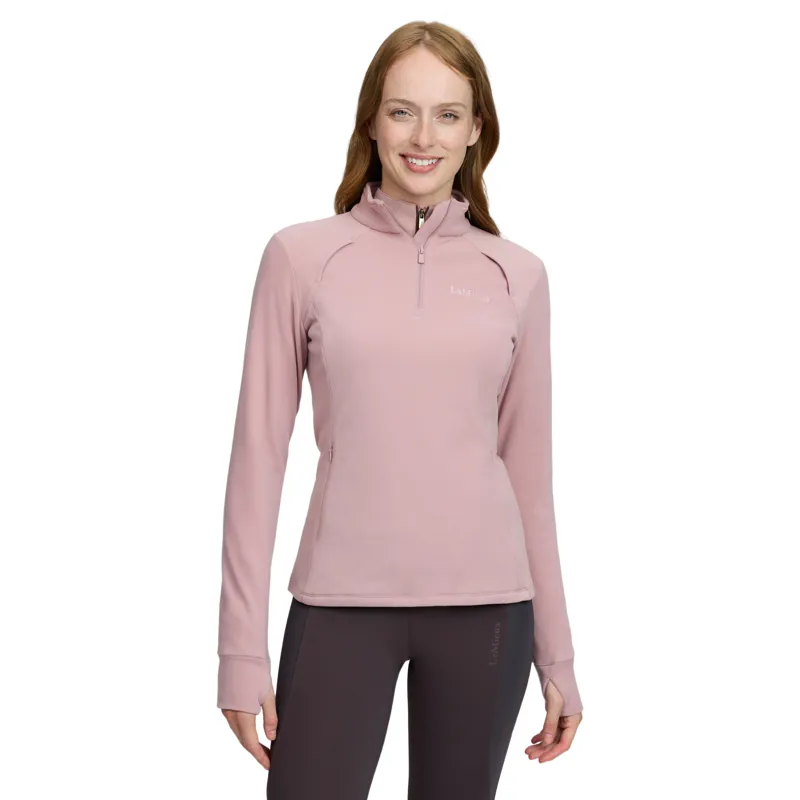 LeMieux Frances Quarter Zip Fleece Ladies in Wild Rose