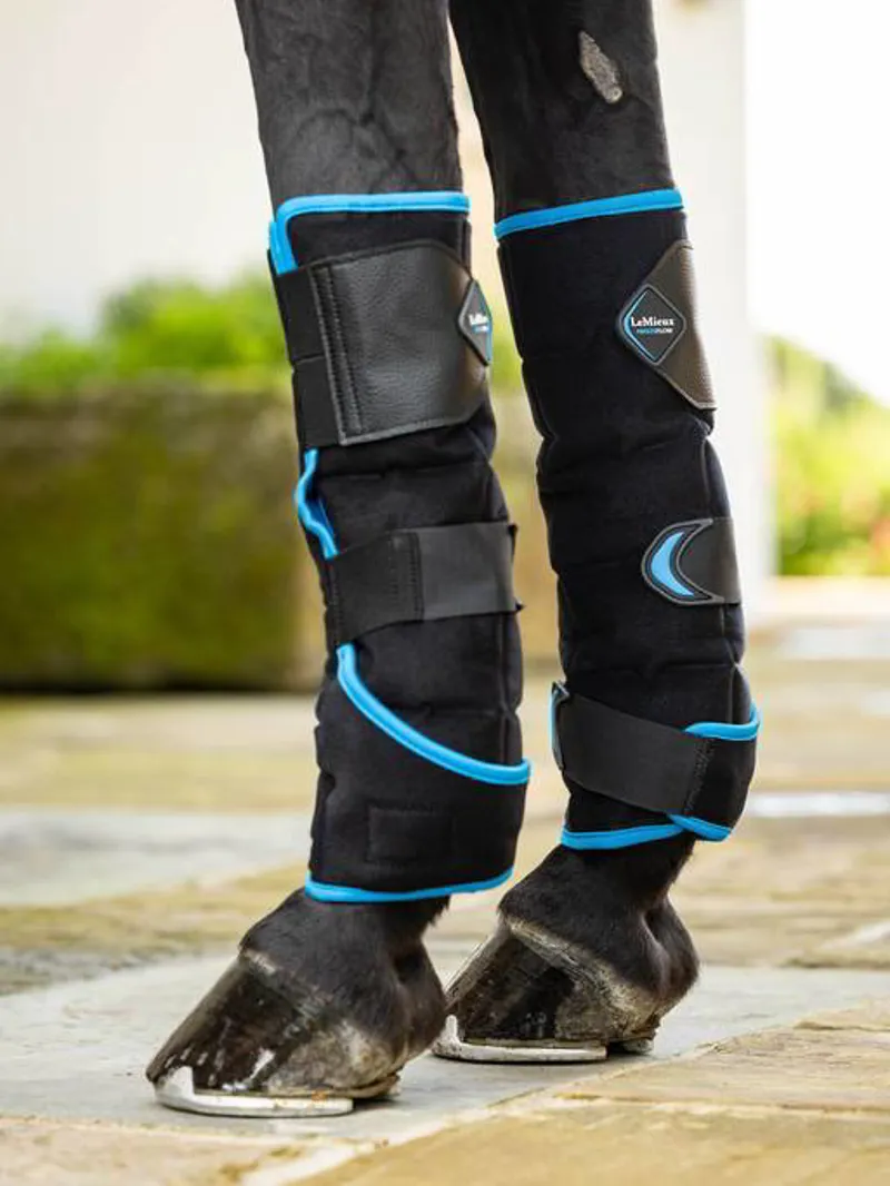 LeMieux Freeze Flow Ice Boot Front in Black-2