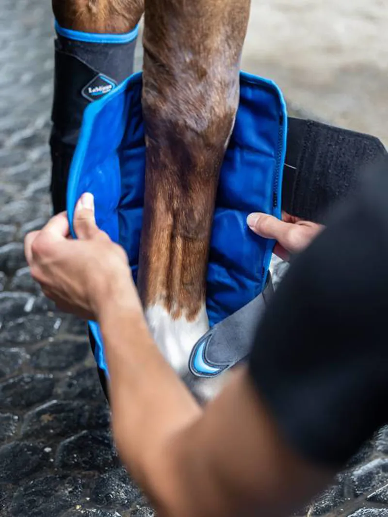 LeMieux Freeze Flow Ice Boot Front in Black-2