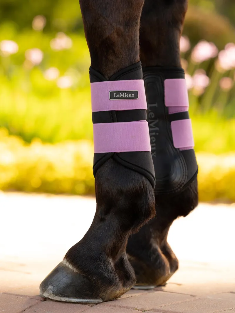 LeMieux Air-Tek Grafter Brushing Boots in Mallow-1