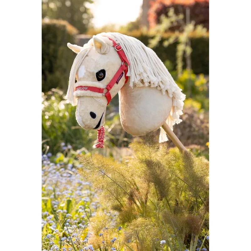 LeMieux Harlow Hobby Horse Headcollar and Leadrope in Coral Crush-1