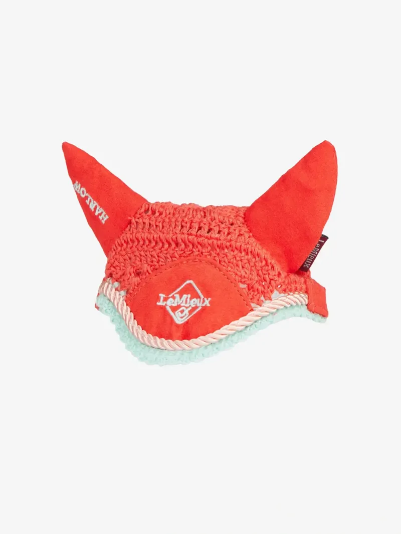 LeMieux Harlow Toy Pony Fly Hood in Coral Crush
