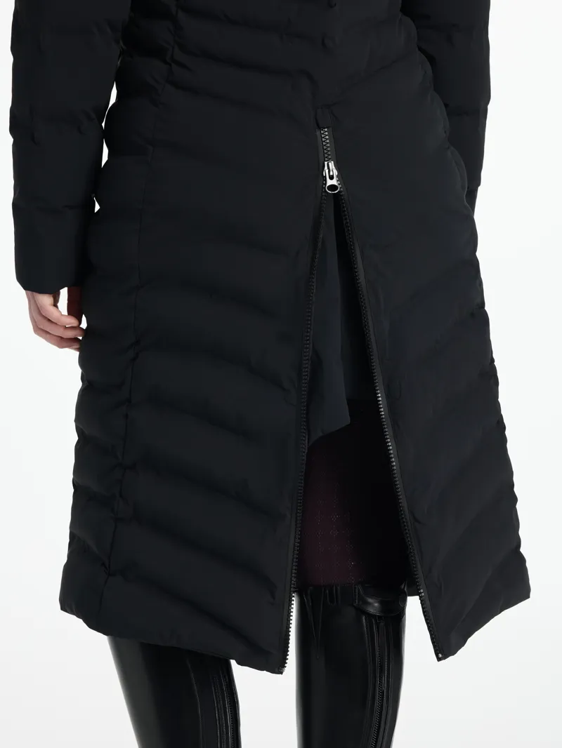 LeMieux Hayley Water Resistant Longline Puffer Coat in Black-3