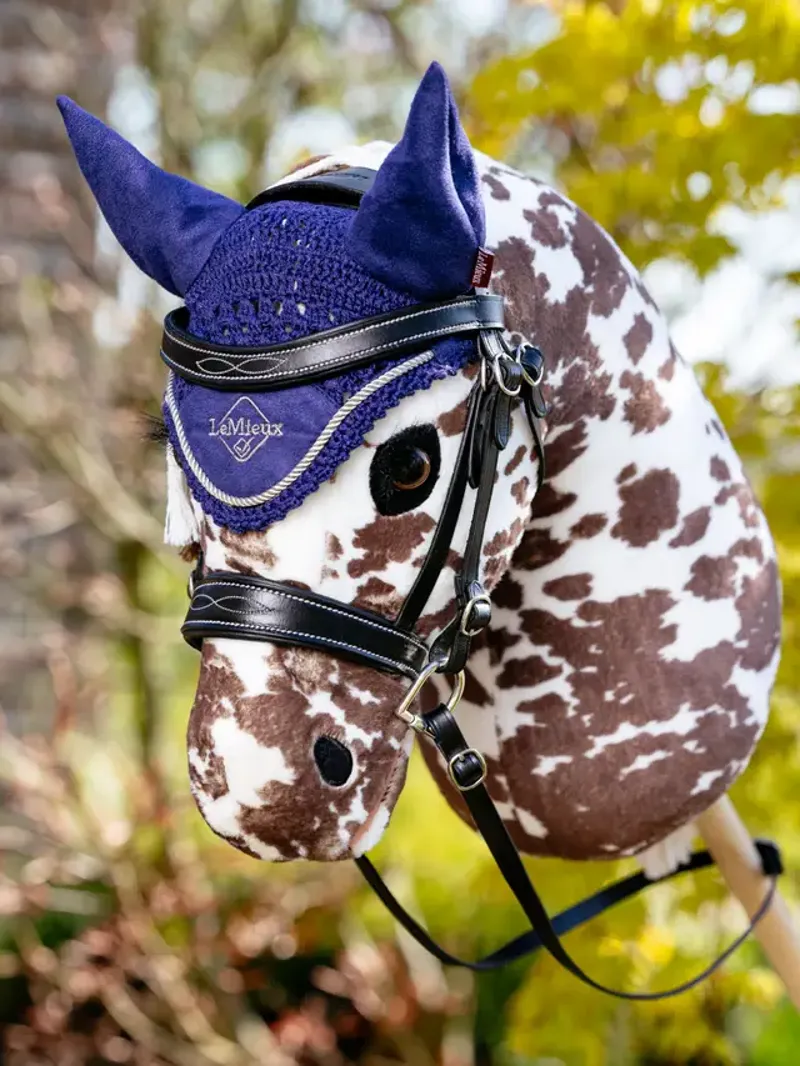 LeMieux Hobby Horse Fly Hood in Ink Blue-1
