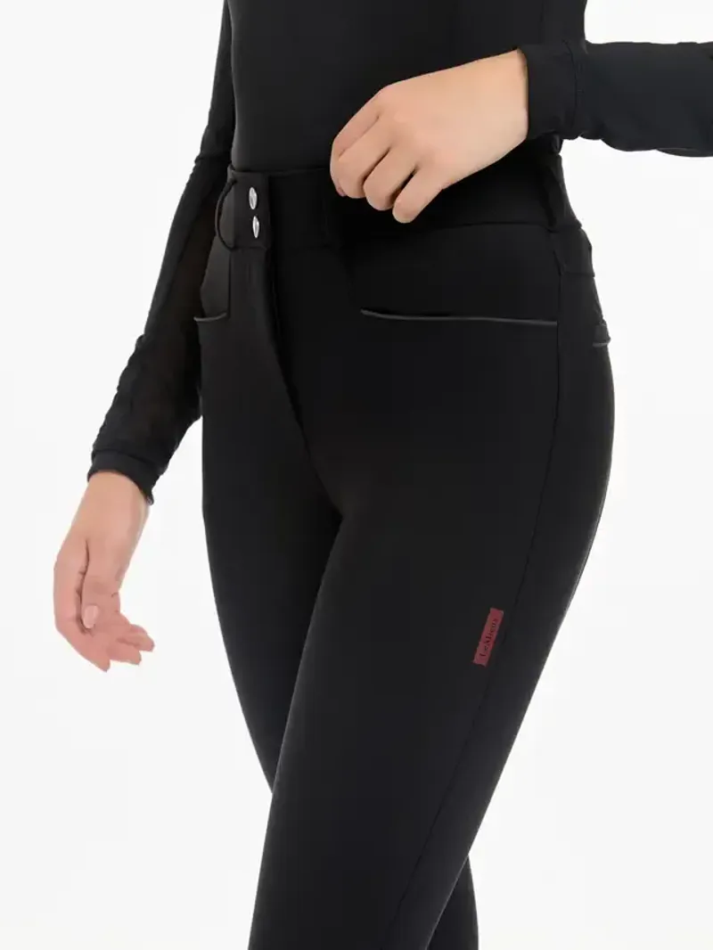 LeMieux Isabelle Knee Grip Breeches Ladies in Black-4