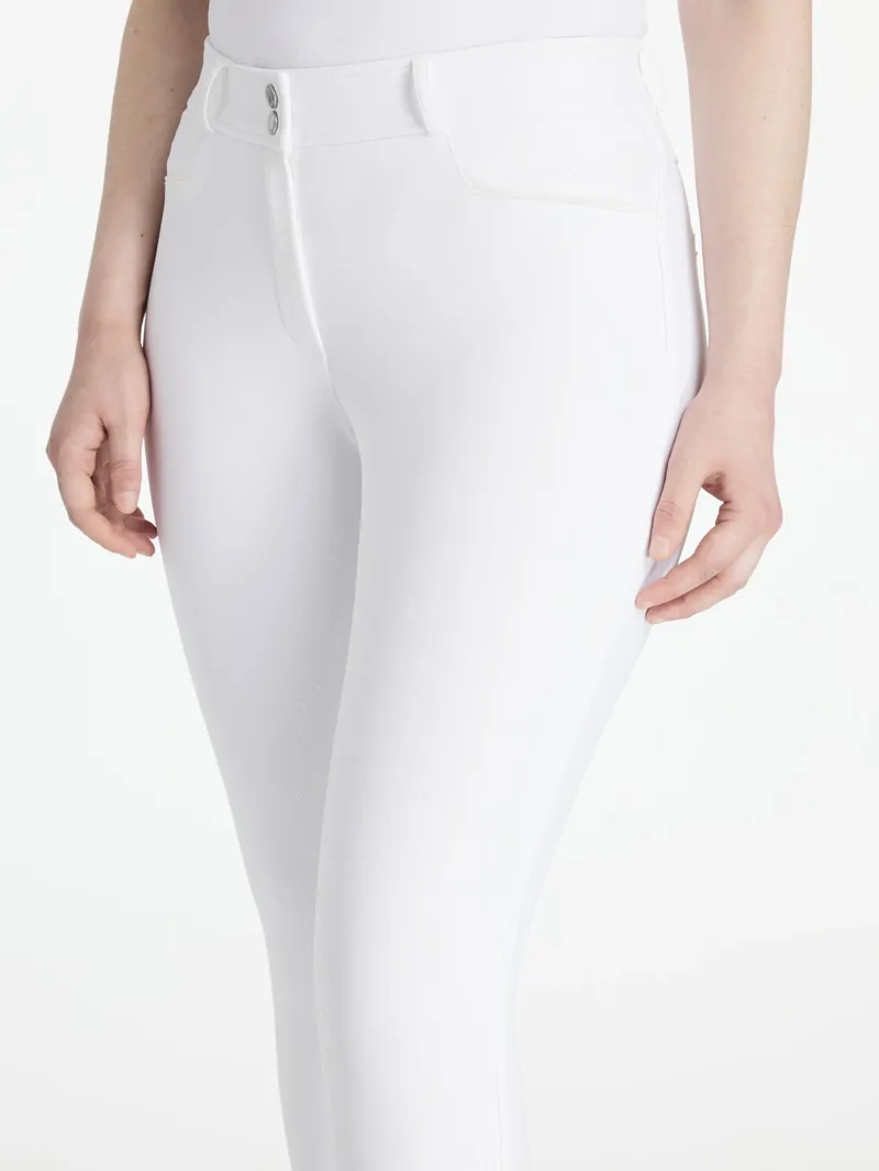 LeMieux Isabelle Full Seat Breeches Ladies in White-3