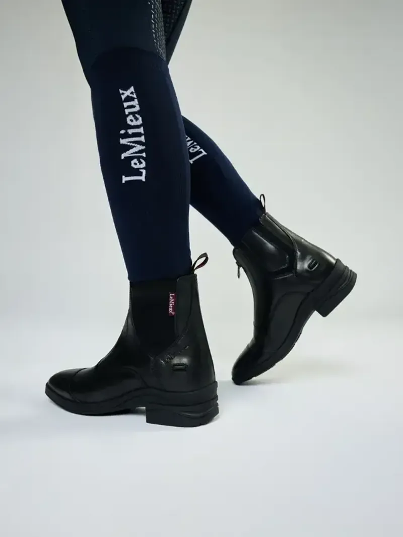 LeMieux Zip Paddock Boot Juniors in Black-2