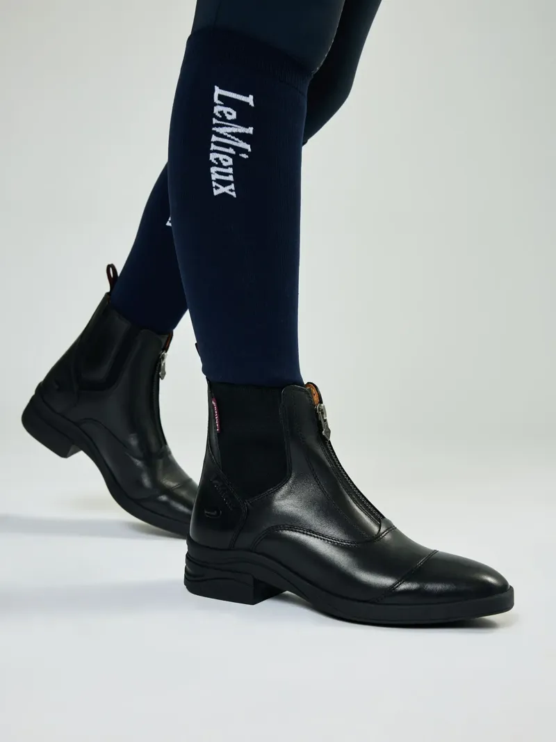 LeMieux Zip Paddock Boot Juniors in Black